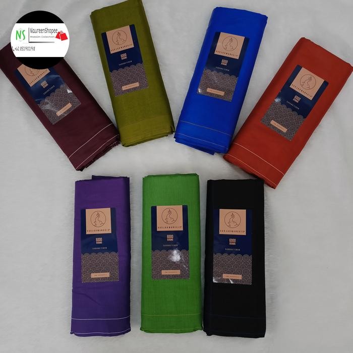 Sarung berkualitas polos warna / Sarung gajah manggis kemasan box