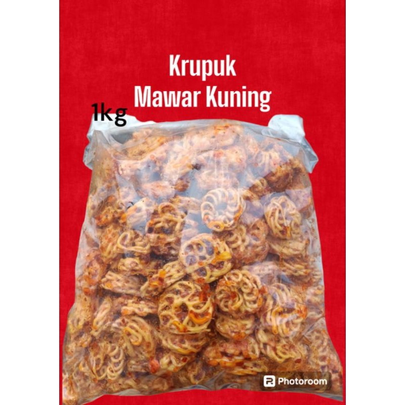 

Eumsig Kerupuk Seblak Krupuk Mawar Putih Pedas Daun Jeruk Isi 1Kg Seblak Kering Seblak Rafael