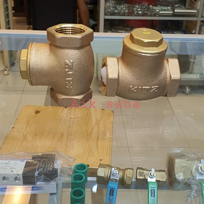 Stok Terbatas Swing Check Valve Kitz 2"(Inch) Check Valve Kuningan Kitz