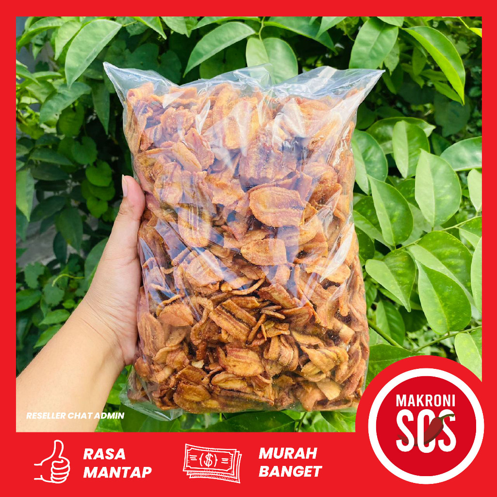 

Sega Tungtung Keripik Pisang Manis Kemasan 500Gr