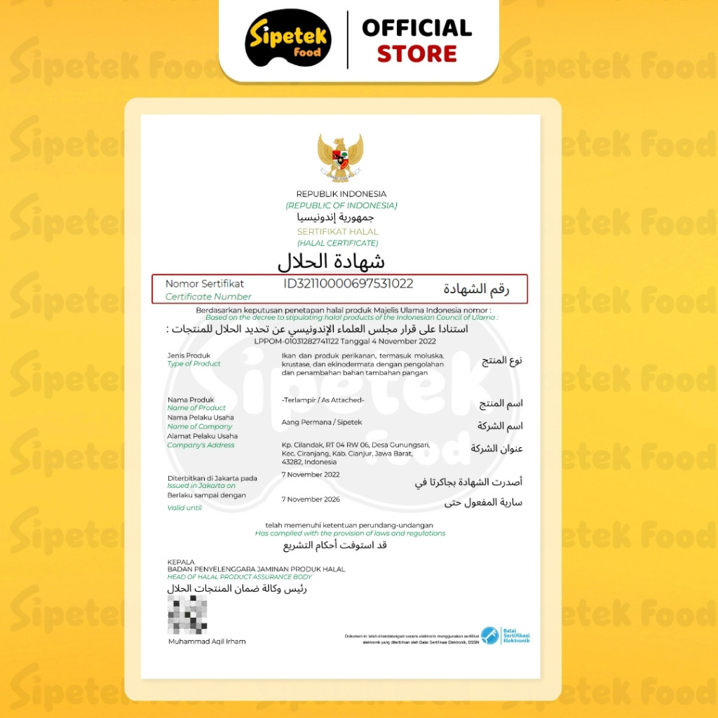 

Eumsig Sipetek Lauk Pauk Crispy Ikan Halal Spp-Irt