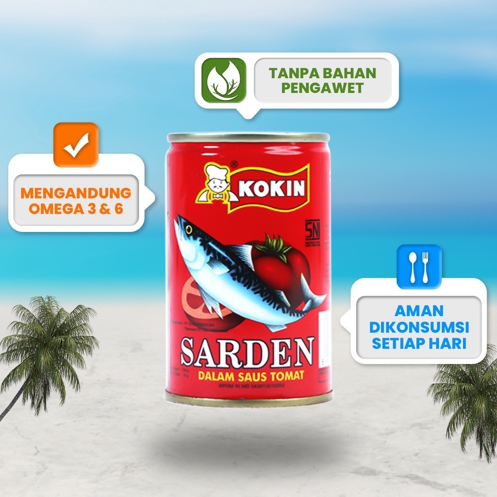 

Sega Tungtung Bundling Ikan Sarden Kaleng Saos Tomat Cabe Goreng 155 Gram Makanan Siap Saji - Kokin