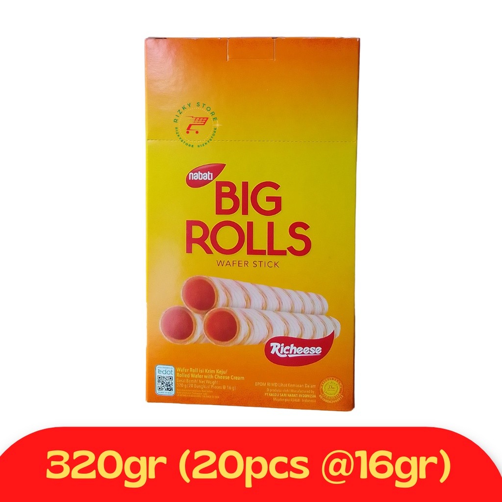 

Eumsig Big Rolls Nabati Richoco Keju 320Gr (20Pcs @16Gr) Snack Surabaya