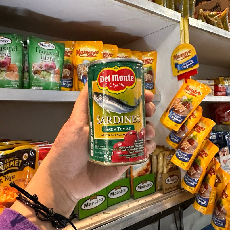 

Sega Tungtung Delmonte Sardines Tomat 155G