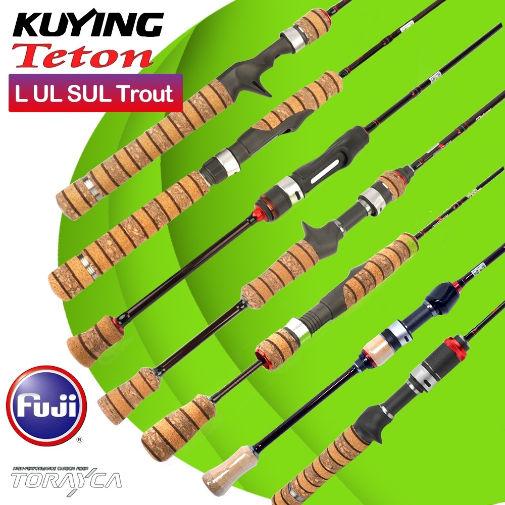 [Ready] KUYING TETON Joran BC Spinning Casting FUJI 1-3lb 2-4lb 3-8lb Fishing Rod Pancing Super