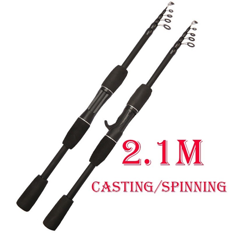 [Ready] Joran carbon murah set lengkap/fiber/carbon fiber/Spin Casting/1 set pancing