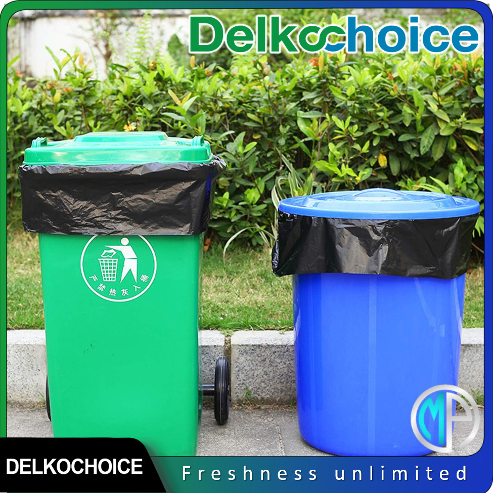 Kantong Plastik Sampah Per-Pack / Plastic Trash Bag / Garbage Bags / Kresek Hitam Tebal Delkochoice