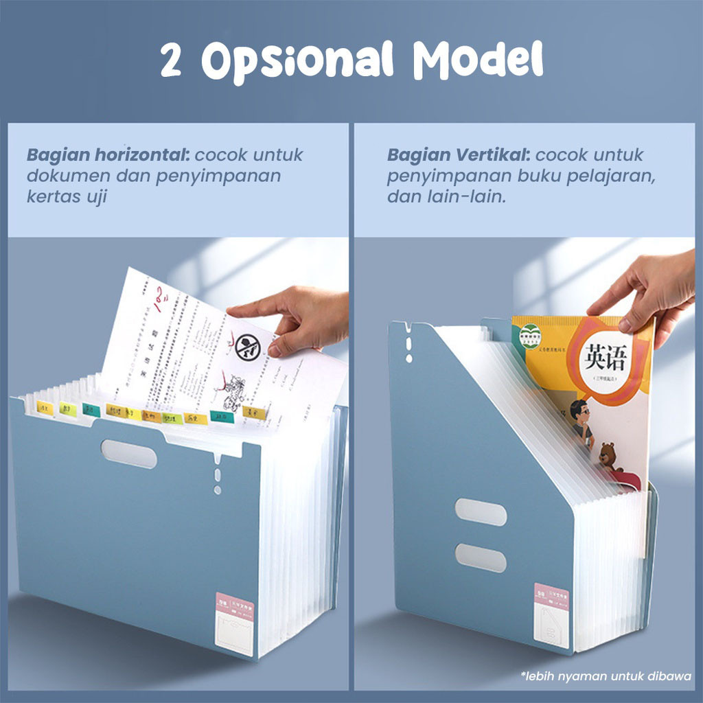 

TEMPAT FILE STANDING A4 FILE FOLDER DOCUMENT BAG/ TAS DOKUMEN FILE 13 SEKAT