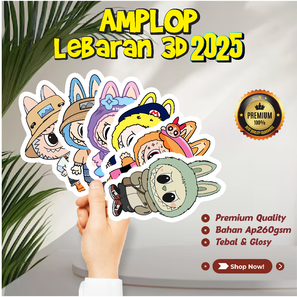 

LANGSUNG KIRIM !! AMPLOP LEBARAN 3D LABUBU SANRIO