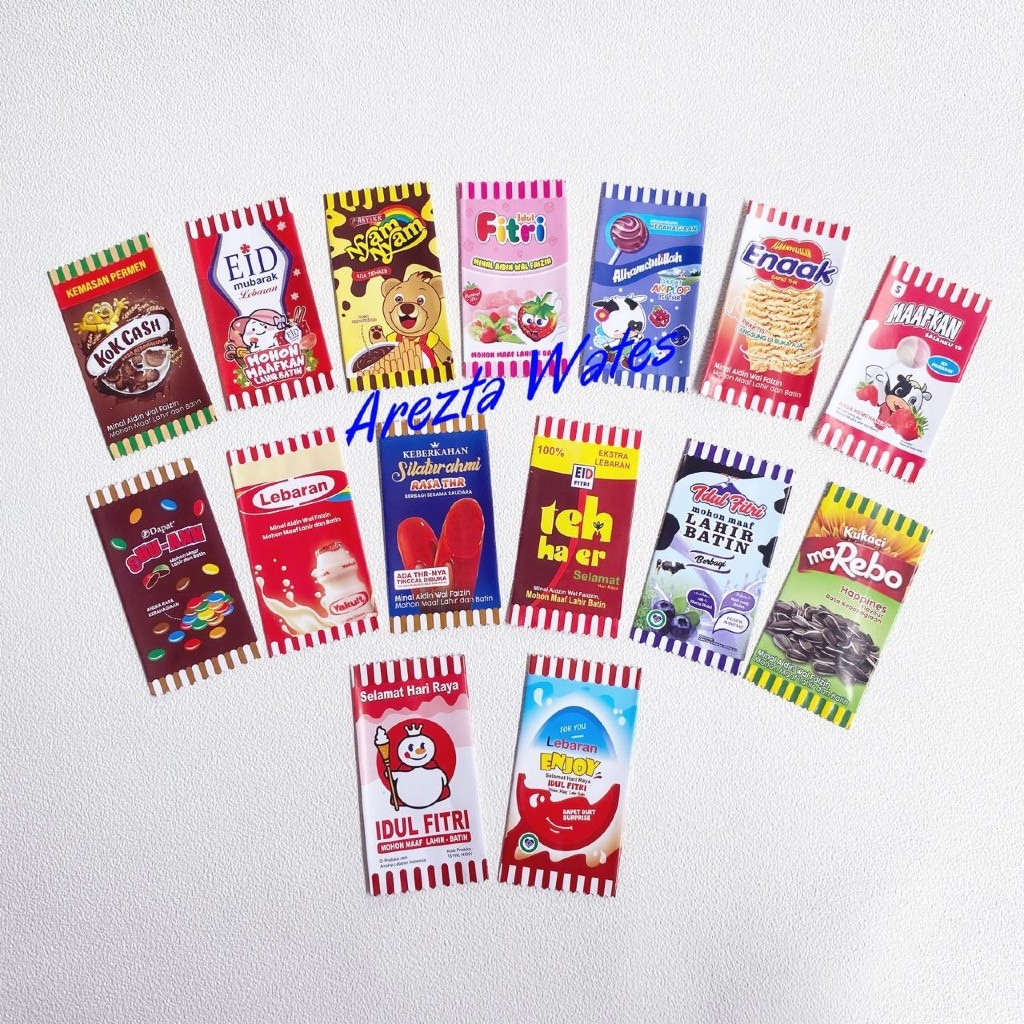 

AMPLOP LEBARAN ANGPAU ISI 10PCS 3D PERMEN KEKINIAN