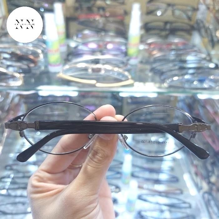 Frame Kacamata Oval Kecil Dewasa Bahan Titanium Best Seller