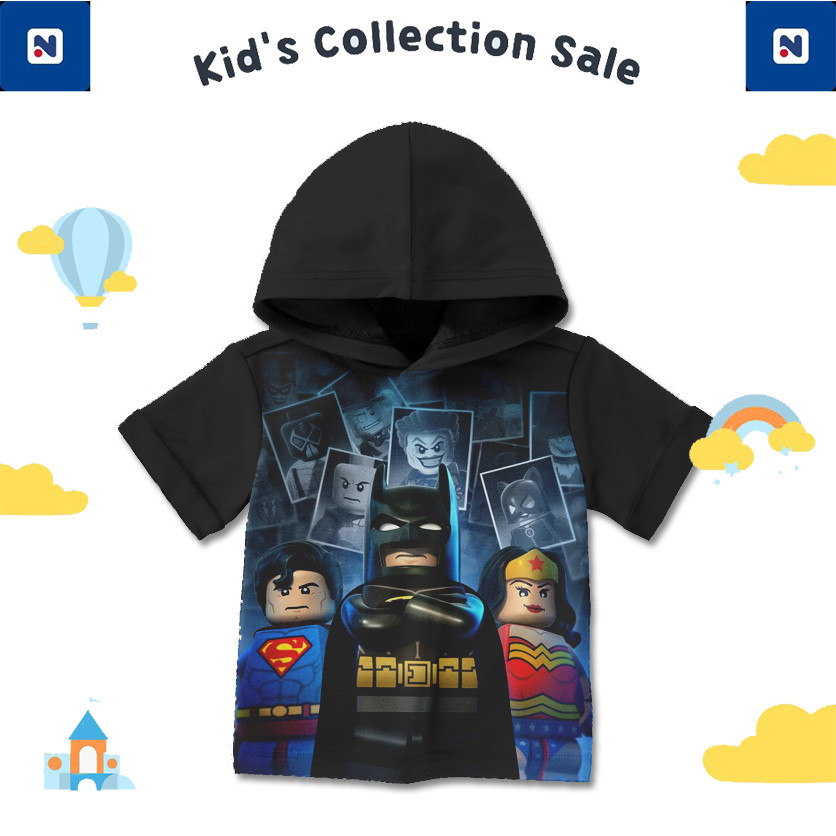 Kaos Hoodie Anak Lego Film Kartun Sepak Bola 3D H2 Kaos Lucu Imut dan Gaul dengan Sablon Sublime yan