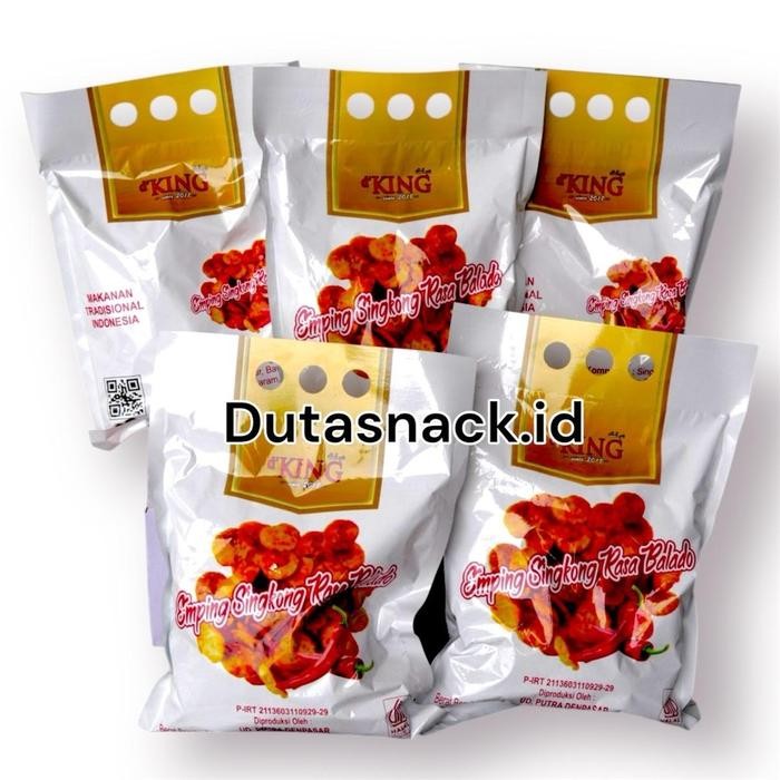 

Terlaris Exc Live 5 Kantong Emping Singkong Balado Premium Total 1Kg
