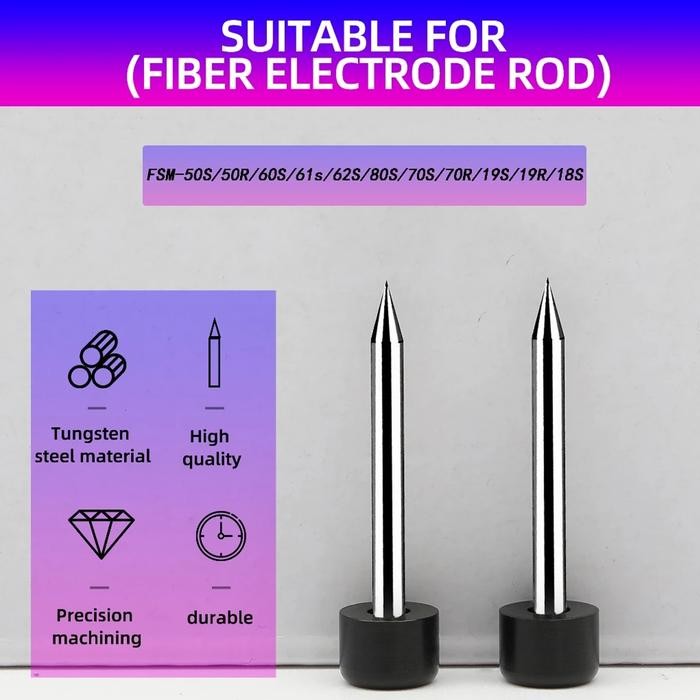 Cod 2Pcs Elektroda Fiber Optik Untuk Fujikura Fsm 50S 60S 70S 80S 62S Fusion Splicer