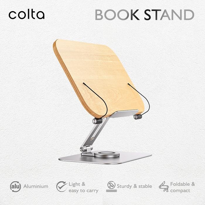 

Colta 360 Book Stand Dudukan Penjepit Sandaran Penyangga Tatakan Buku
