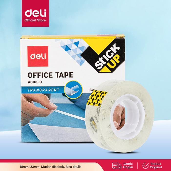 

Deli EA30310 Celotape/isolasi - Super Clear Office Tape 18mm