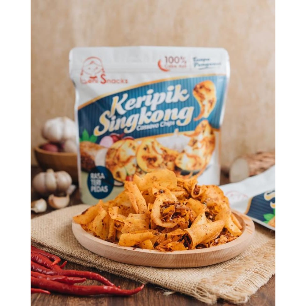 

New Packaging - Keripik Singkong Teri Pedas Asli Leni Snacks Oleh oleh Cemilan Snack Khas PekanBaru