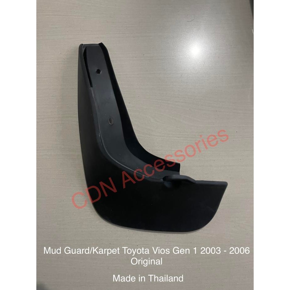 PREMIUM Mud Guard Vios Gen 1/Karpet Lumpur Vios Lama 2003-2006 Original Toyota