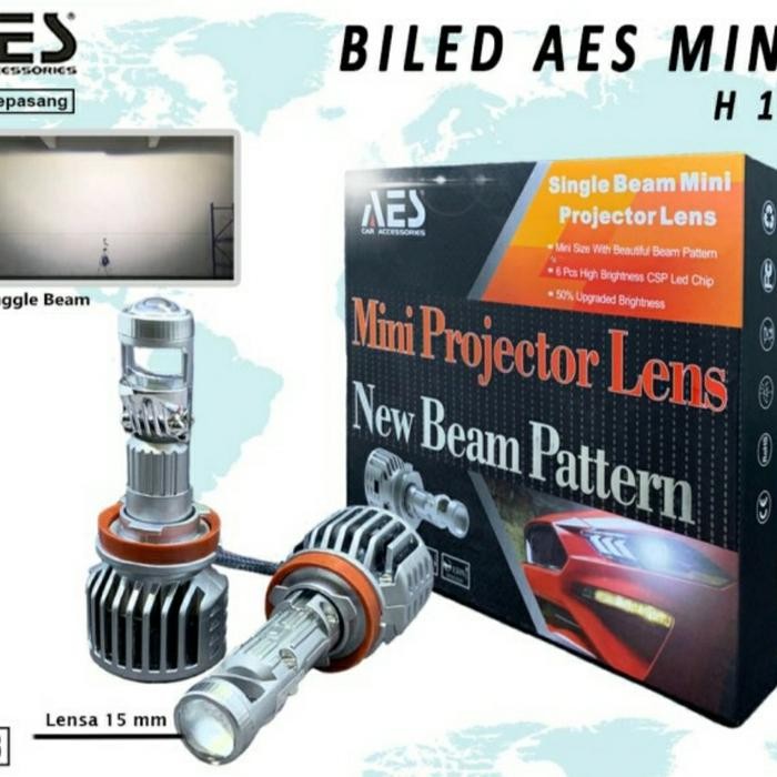 PREMIUM Biled AES Laser Mini H11 H7 HB4 9006 Projector Laser Headlamp Foglamp