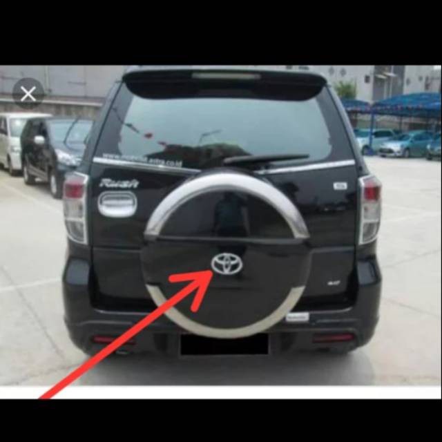COVER TUTUP BANSERAP LOGO BANSERAP BELAKANG TOYOTA RUSH