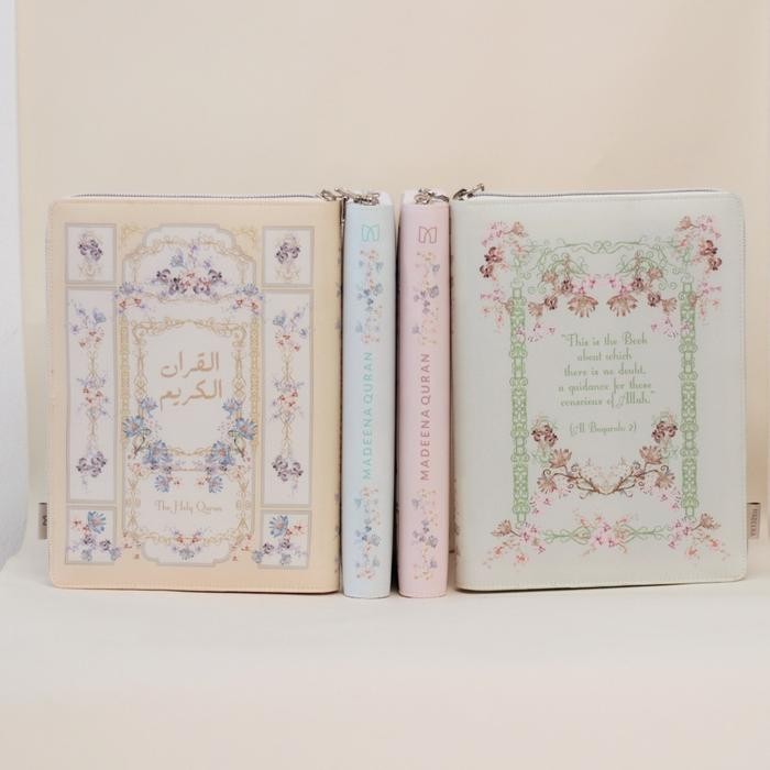 SALE ALQURAN SAKU SEDANG KECIL TERJEMAHAN TAJWID WARNA UNTUK WANITA CANTIK RESLETING UKURAN A7 A6 A5