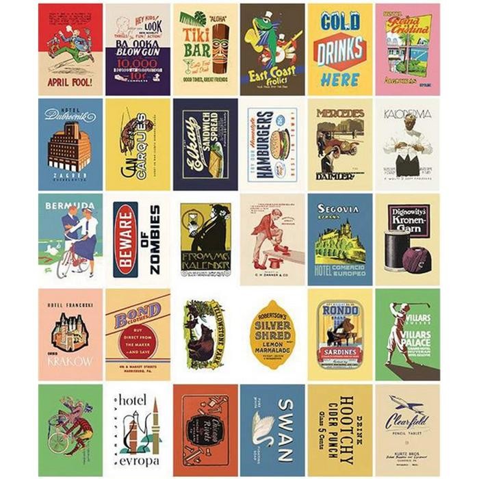 

Stiker Stempel Vintage Untuk Dekorasi Diary / Scrapbook