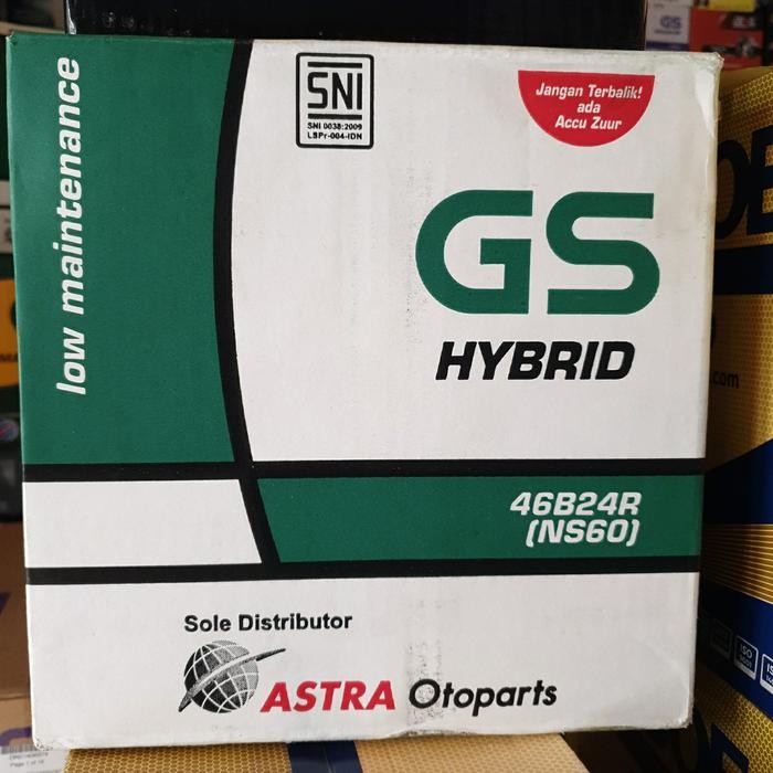READY STOK AKI MOBIL GS ASTRA HYBRID NS60