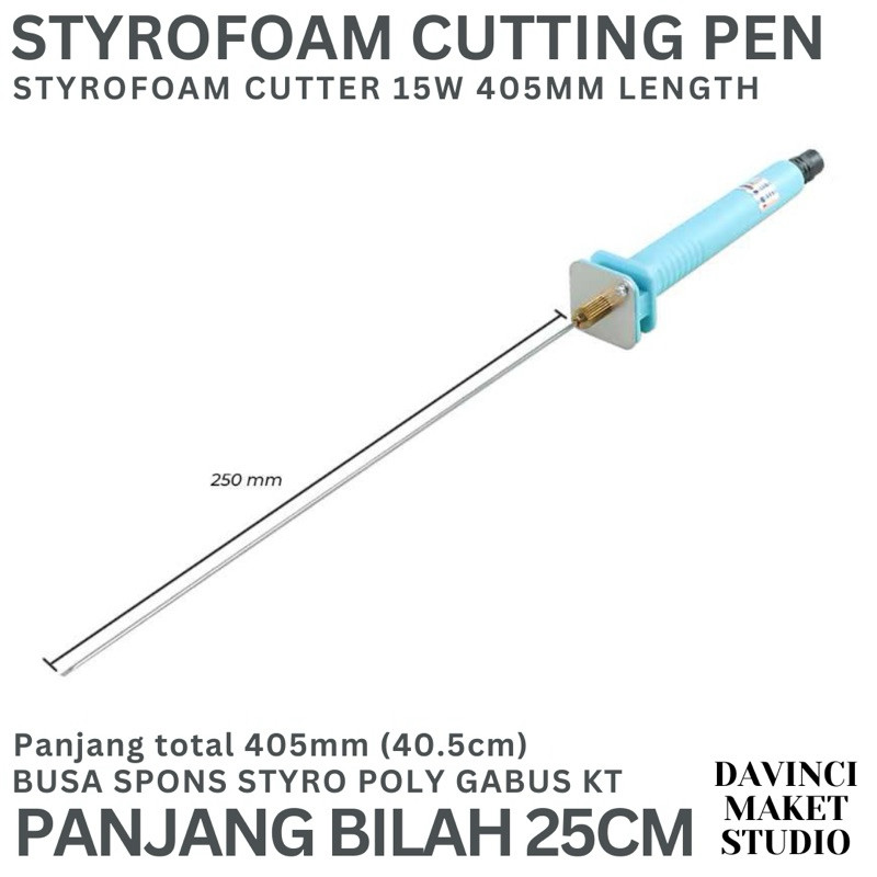 

(CT25) Styrofoam Cutter Pen 15w 405mm - Pemotong Busa Pisau Ukir Panas Solder Spons Gabus Polyfoam