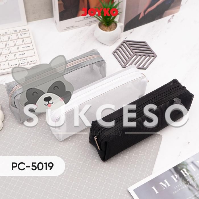 

Ready JT Joyko Pencil Case PC-5019 / Kotak Tempat Pensil Jaring Monochrome Murah