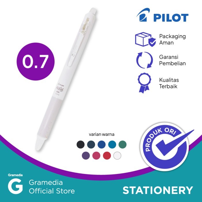 

Ready JT PILOT BALLPEN FRIXION CLICKER BLRT FR 07 WHITE