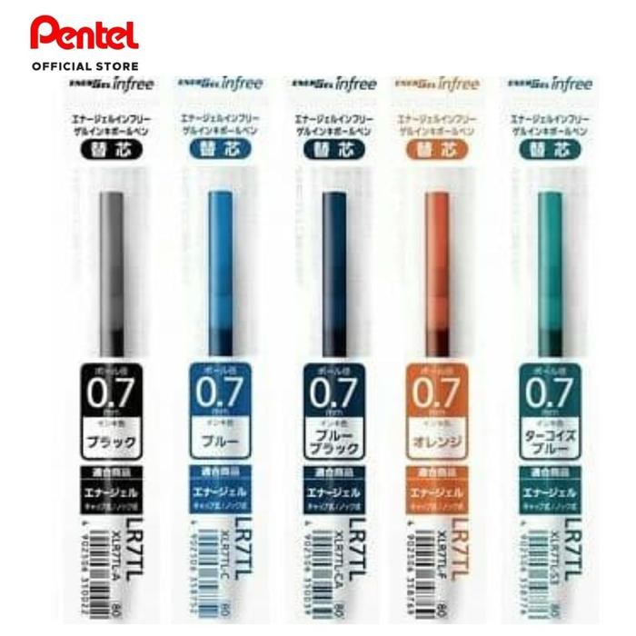

Ready JT pentel energel infree refill 0,7 XLR7 TL