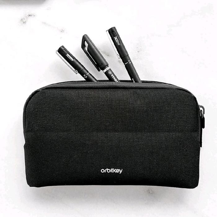 

Ready JT Pencil Case Orbitkey Black Original Tempat Pensil Stationery