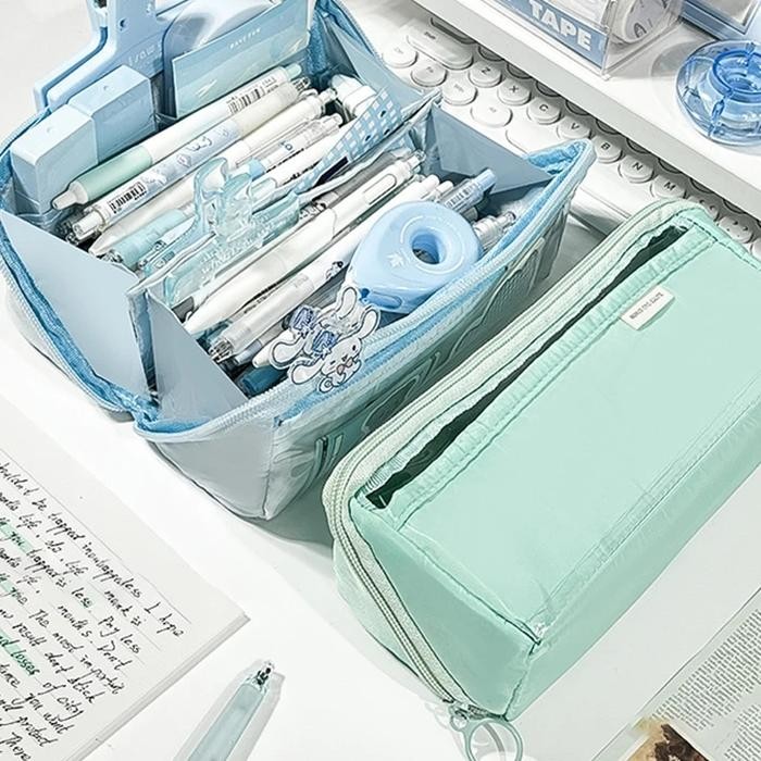 

Ready JT TEMPAT PENSIL KOREA UKURAN JUMBO MULTI SEKAT