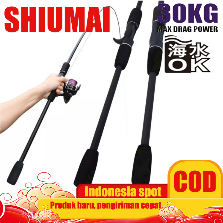 Gboiishop - CORALOV Fishing rod 1.65M 1.8M 2.1M ultralight fishing rod M fishing rod carbon