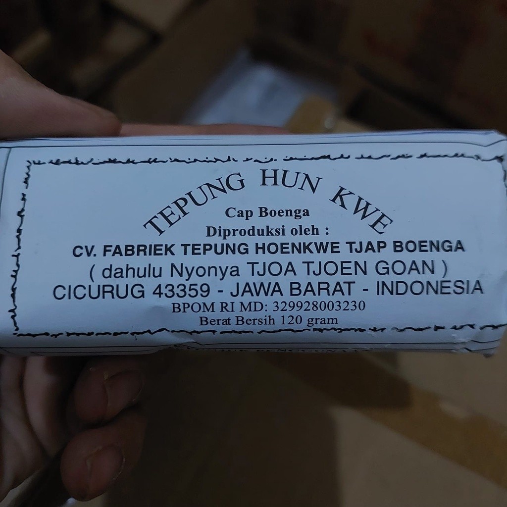 

Tepung Hunkwe Cap Boenga / Hun Kwe Bunga 120 gram