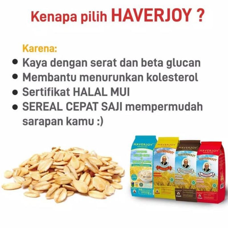 

Haverjoy Havermout Instan oats 1kg