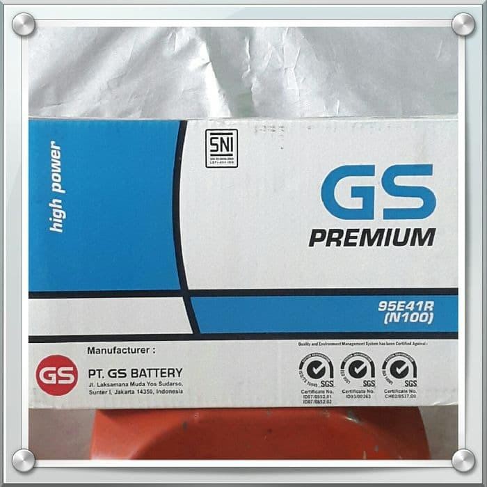 Aki Mobil / Battery Gs Astra Type Gs Premium N100 95E41R 12V 100 Ah