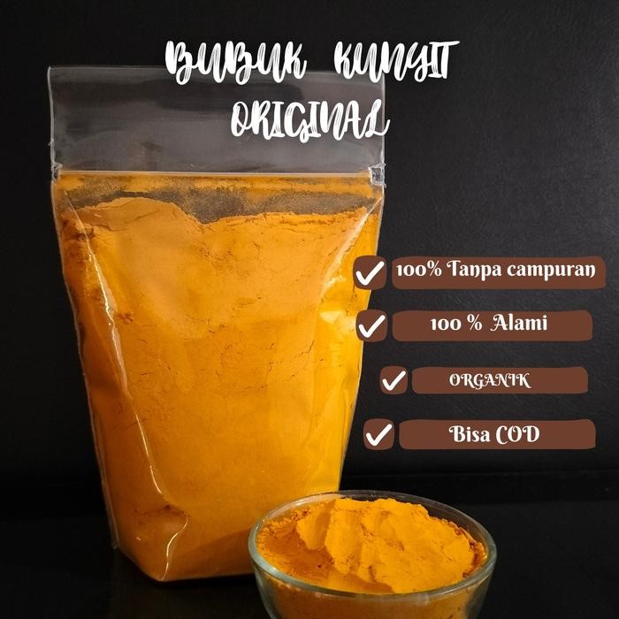 

Terlaris Kunyit Bubuk Asli 100% Murni Premium