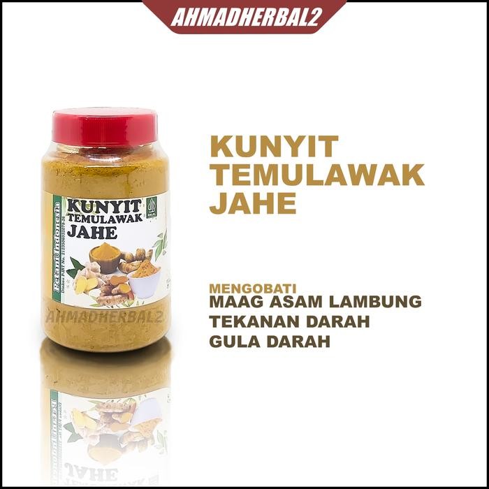 

Terlaris Obat Herbal Kunyit Temulawak Jahe Bubuk Maag Asam Lambung