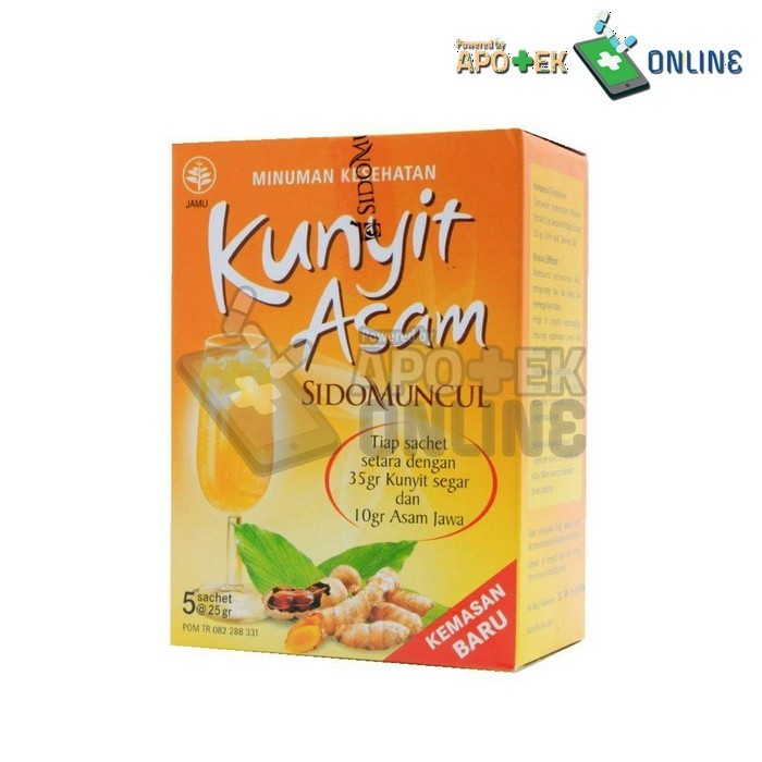 

Terlaris Kunyit Asam Sido Muncul 5 Sachet/Minuman Herbal/Mengurangi Bau Badan
