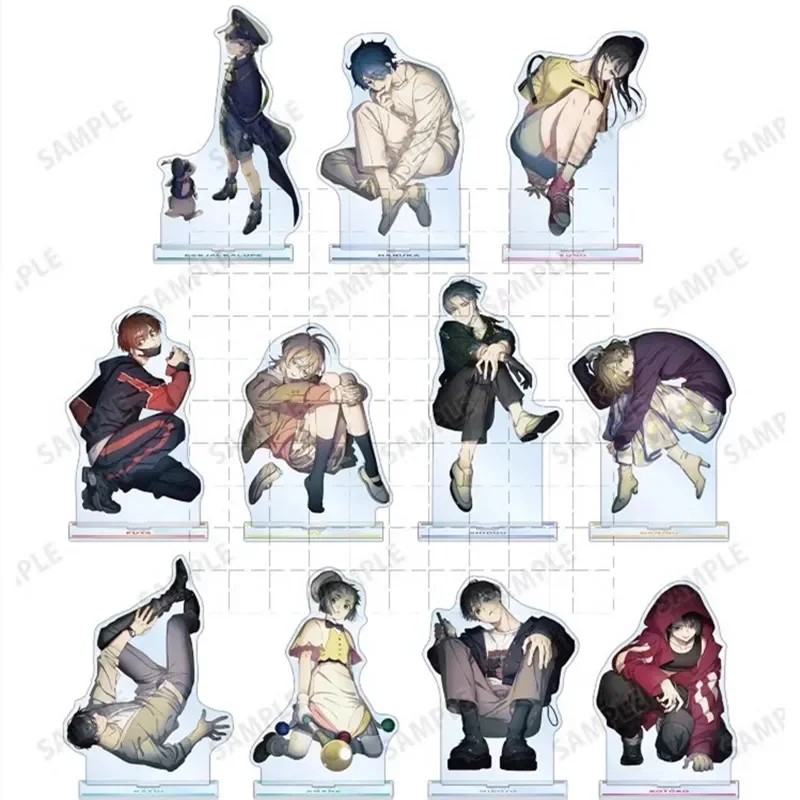 Shidou Es Haruka Kazui Yuno Mikoto Amane Game Milgram Acrylic Stand Doll Anime Figure Model Plate