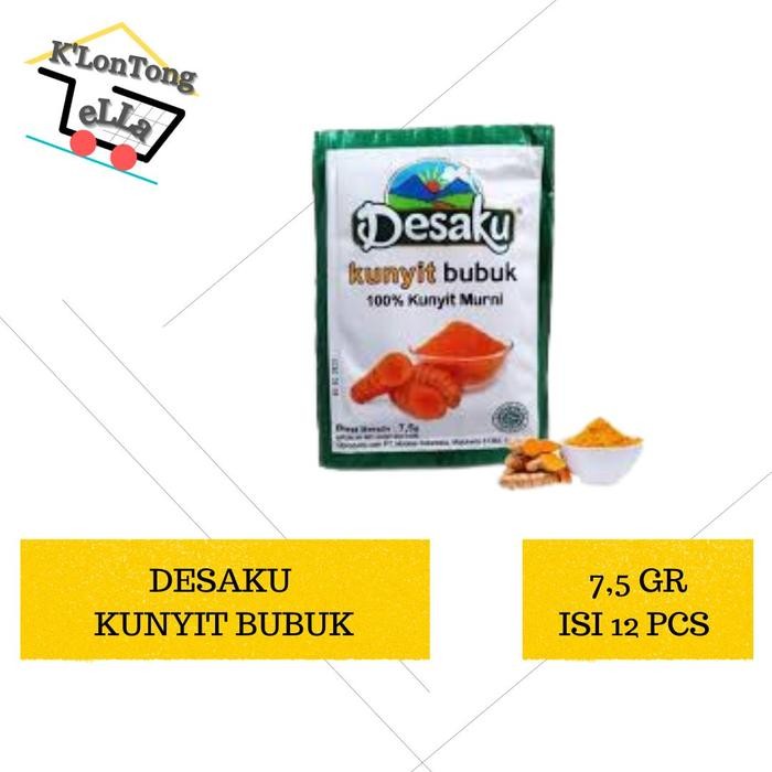 

Terlaris Desaku Kunyit Bubuk 7,5 Gr Rencengan (Isi 12)