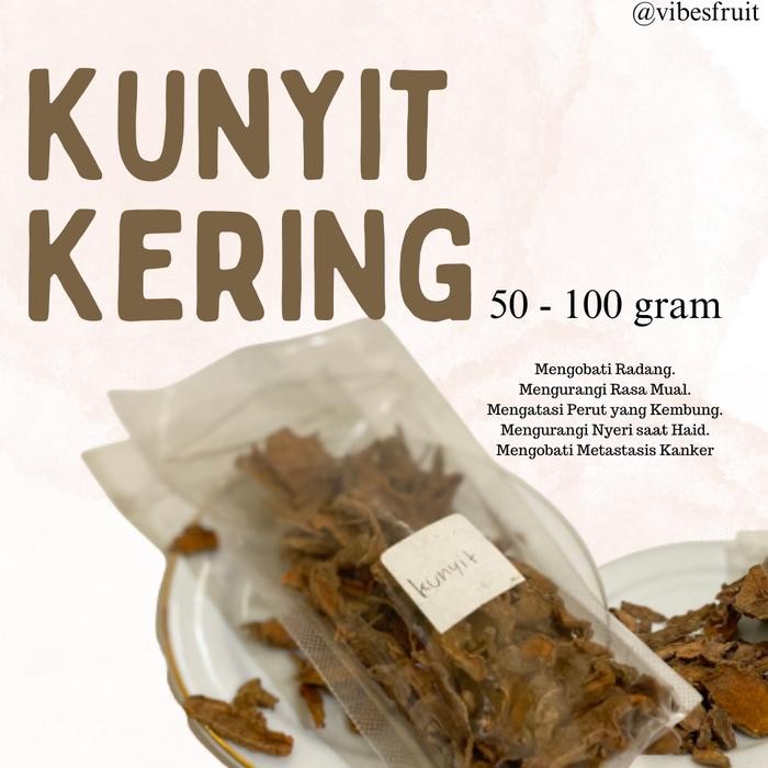 

Terlaris Kunyit Kering (50 / 100 Gram) Obat Herbal Alami Organik Dried Turmeric