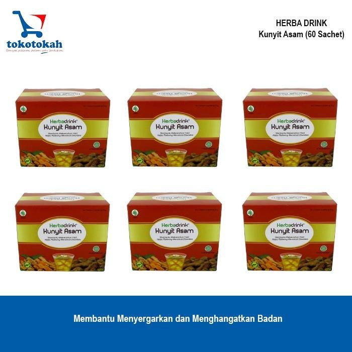 

Terlaris ( 6 Dus) Herbadrink Kunyit Asam Minuman Herbal Haid Produksi Konimex
