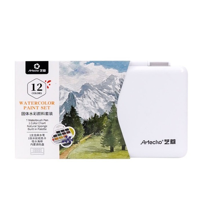 

OHSOME ARTHECO Set Cat Air Alat Gambar Lukis Kreatifitas Dewasa Anak DIY 12 24 36 Warna