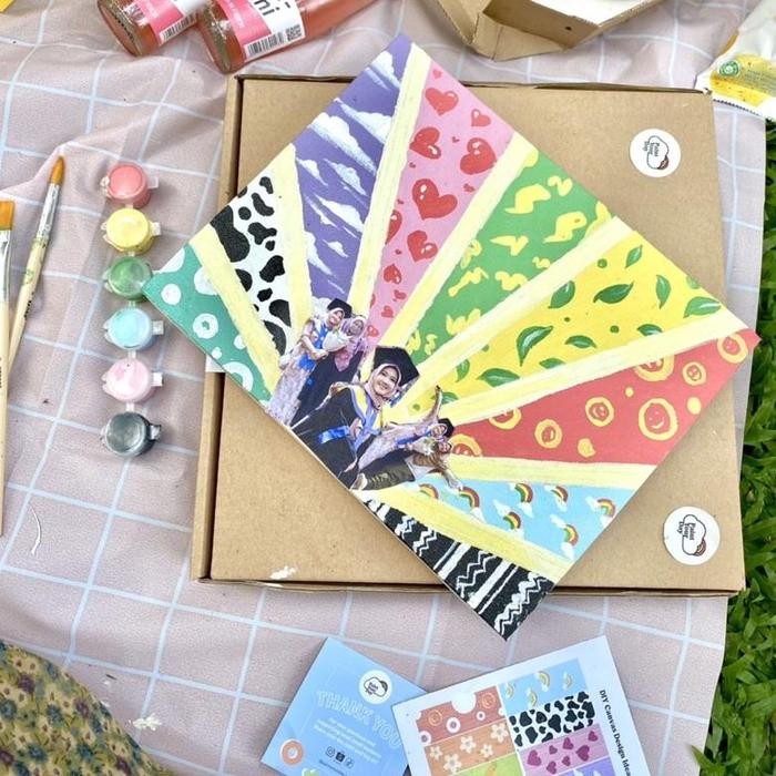 

DIY Painting Kit PaintYourDay Set Alat Melukis Paket Kanvas Lukis Kuas Dan Cat