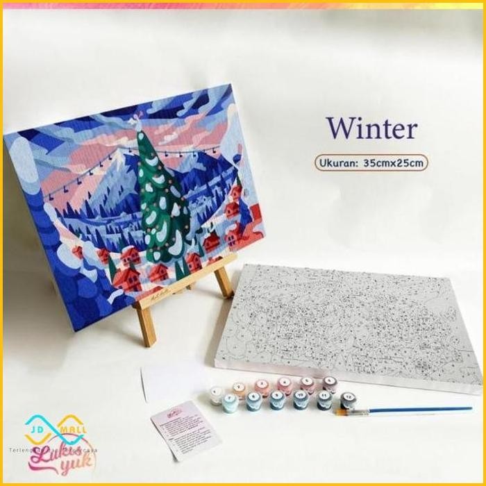 

JDmall- Paint by Numbers - 35x25cm - 17 Warna - by LukisYuk paint by number painting by number