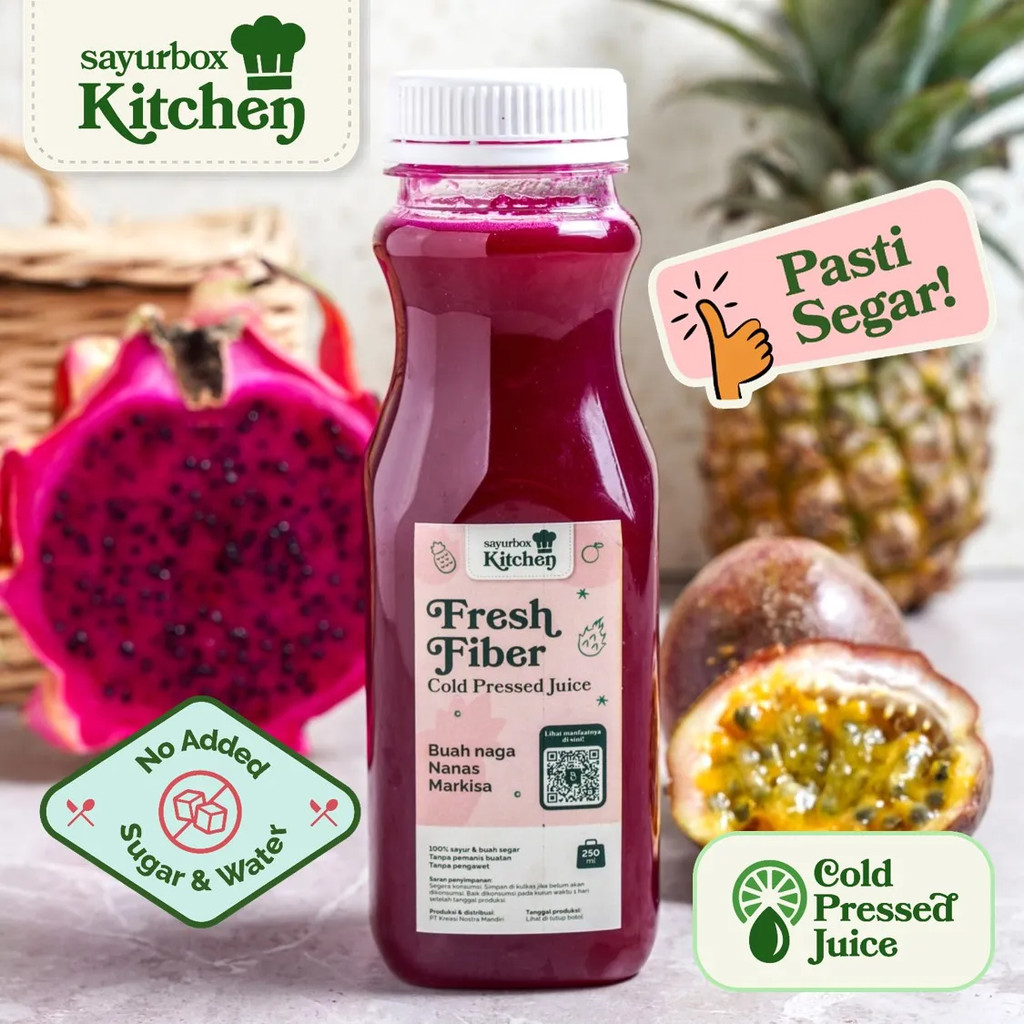 

Sayurbox Kitchen Cold Pressed Juice Fresh Fiber 1 liter