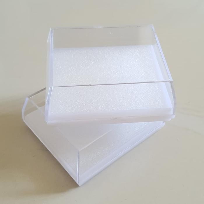 JTTOP" (ISI 12) KOTAK / BOX / TEMPAT PLASTIK POLOS 7CM AKSESORIS BROS ROSARIO