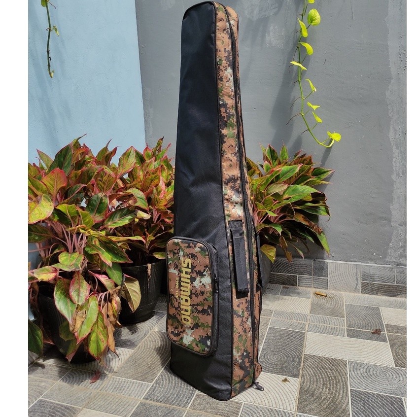 Tas pancing rengsel jumbo 5 joran rill bonus sponge kail pancing ukuran 80cm 100cm 120cm 150cm